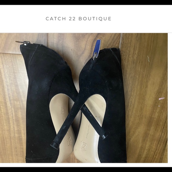 Gianvito Rossi Black Suede Booties sz 38.5 (US 8) - Picture 7 of 8